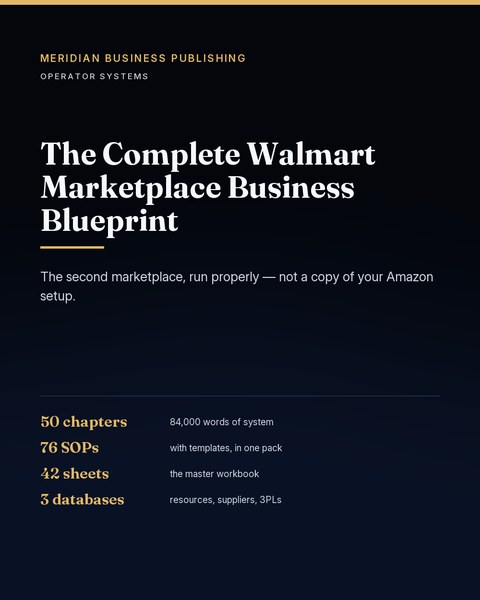 Walmart Marketplace Business Blueprint